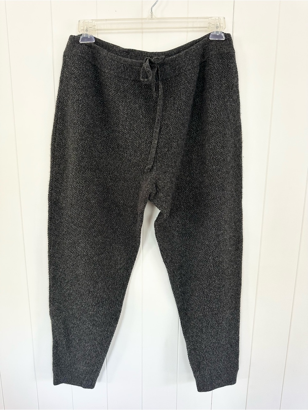 Club Monaco Dark Charcoal Italian Cashmere Drawstring Joggers